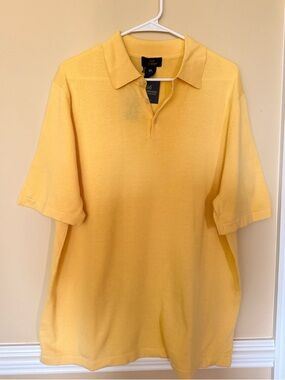 Brooks Brothers Yellow Knit Polo Shirt